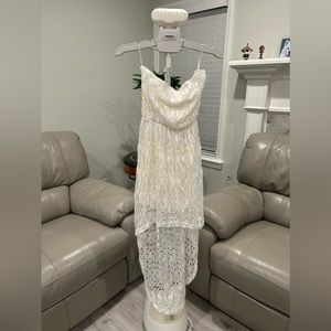 White Strapless Dress